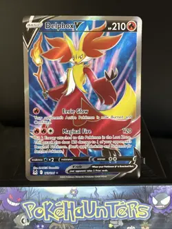 Pokemon Card Delphox V 173/196 Full Art Ultra Rare Lost Origin Near Mint - Image 1