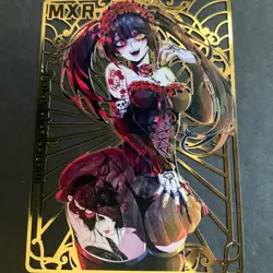 WES - Goddess Story Gold METAL Card - Serial Number #122/200! Kurumi Date - Image 1