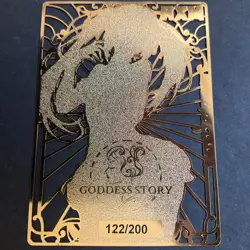 WES - Goddess Story Gold METAL Card - Serial Number #122/200! Kurumi Date - Image 5