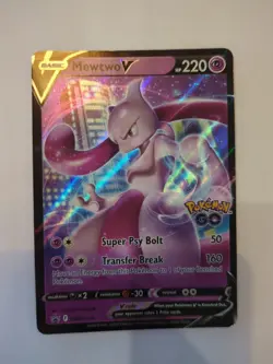 Mewtwo v SWSH223 Holo Promo Rare Ultra Pokemon Card - Image 1