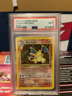 2000 Pokemon Game Charizard-Holo Base Set Card PSA 2 - Image 1