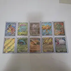 Pokemon 151 Lot Of 10 Cards Including Mew Metal Card - Image 1