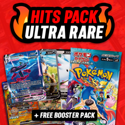 Ultra Rare Pokemon Card Hits Pack Lot - 10 EX/V/VMAX/Full Art + 1 Booster Pack - Image 1