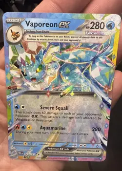 Pokemon Vaporeon Lot - 5 Cards (4 Raw And 1 CGC mint 9 Slab Stamped) - Image 4