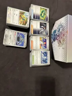 Prismatic Evolutions ETB of Over 500 Bulk Cards No Holos Included - Image 1