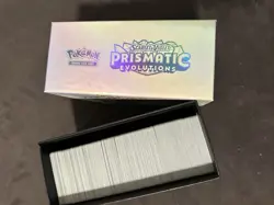 Prismatic Evolutions ETB of Over 500 Bulk Cards No Holos Included - Image 3