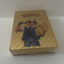 55Pcs Pokemon Card Foil GOLD PACK CARDS TCG GX Vmax GX Card Charizard Rare - Image 2