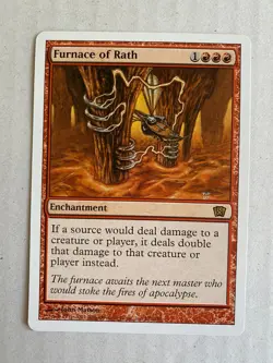 Furnace of Rath MTG Magic the Gathering card 2003 8th Edition Rare Near Mint - Image 1