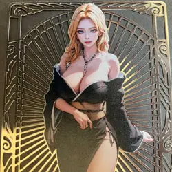 Goddess Story Gold METAL Card - Serial Number #036/100! - Anime Bikini Girl - Image 2