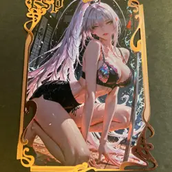 Goddess Story Gold METAL Card - Serial Number #/200! Anime Girl Jingliu Bikini - Image 1