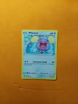 CRIMPED ERROR Whismur 135/185 Swsh04: Vivid Voltage NM-Mint Pokemon Card TCG - Image 1