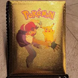 Pokemon Gold Foil Cards Pack Of 10 - Image 1