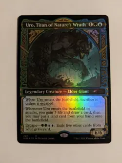 MTG English FOIL Magic Card URO, TITAN OF NATURE'S WRATH, Secret Lair Drop VLP - Image 1