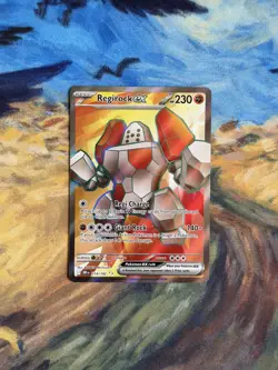 Pokemon Card Regirock EX 214/182 Destined Rivals Full Art Holo Rare NM - Image 1