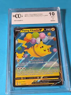 Flying Pikachu V 006/025 Celebrations BCCG Graded 10 Pokemon Trading Card Game - Image 2