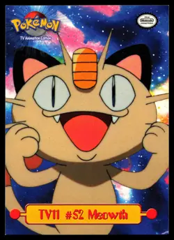 Topps Pokemon TV Animation Series TV11 #52 Meowth Card - Image 1