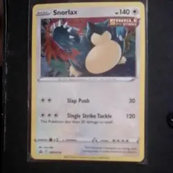 Pokemon TCG Snorlax Holo SWSH119 Black Star Promo Card Near Mint NM - Image 1