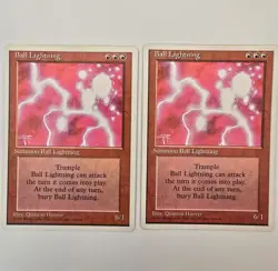 MTG - Ball Lightning x2 - Fourth Edition - LP - Image 1