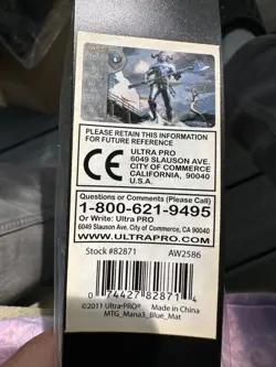 ULTRA PRO MAGIC THE GATHERING BLUE FROST TITAN PLAYMAT 24x13 ccg tcg mtg game - Image 1