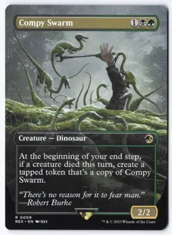 Compy Swarm (Borderless) R Universes Beyond: Jurassic World Collection 9 NM - Image 1