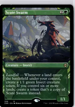 Scute Swarm (Showcase) Zendikar Rising Regular NM R 308 - Image 1