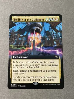 x1 Leyline of the Guildpact MKM MTG 418 BORDERLESS RARE M/NM 1x - Image 1