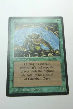 MTG Ghazban Ogre x1- -Arabian Nights-Mod/Hvy Play - Image 1
