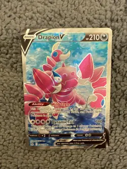 Pokemon TCG Drapion V Sword & Shield - Lost Origin 182/196 Holo Ultra Rare - Image 1