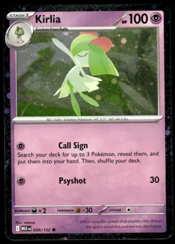 Pokemon TCG SV Promos #059/132 Kirlia NM - Image 1