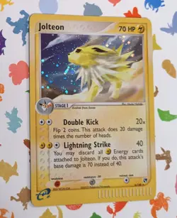 Pokemon TCG Jolteon 6/100 Holo Rare Sandstorm English 2003 - Image 1