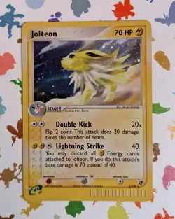 Pokemon TCG Jolteon 6/100 Holo Rare Sandstorm English 2003 - Image 2