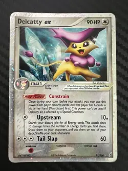 Pokemon TCG Delcatty ex EX Crystal Guardians 91/100 Holo Rare DMG - Image 1