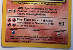 1999 Pokemon Ninetales Holo 12/102, Base Set-WOTC Vintage Rare - Lightly Played - Image 5