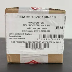 Pokemon Phantasmal Flames Sealed Booster Box Case (6 Boxes) - Image 1