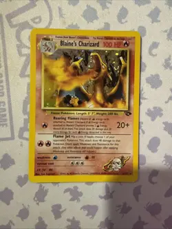 SWIRL - Pokemon Blaine's Charizard Holo Gym Challenge 2/132 HP - Image 1