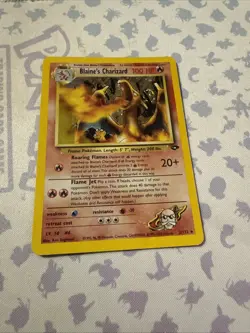 SWIRL - Pokemon Blaine's Charizard Holo Gym Challenge 2/132 HP - Image 2