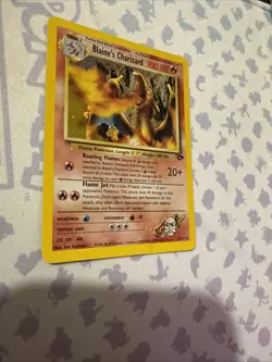 SWIRL - Pokemon Blaine's Charizard Holo Gym Challenge 2/132 HP - Image 3