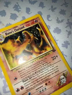 SWIRL - Pokemon Blaine's Charizard Holo Gym Challenge 2/132 HP - Image 5