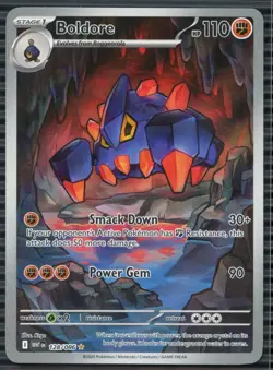2025 Pokemon SV: WHT EN-White Flare #128/086 Boldore - Image 1