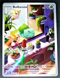 BULBASAUR ILLUSTRATION RARE 143/142 - POKEMON STELLAR CROWN (NM) - Image 1