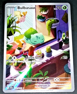 BULBASAUR ILLUSTRATION RARE 143/142 - POKEMON STELLAR CROWN (NM) - Image 2