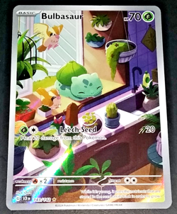 BULBASAUR ILLUSTRATION RARE 143/142 - POKEMON STELLAR CROWN (NM) - Image 3