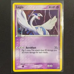 Pokemon NM Lugia 29/115 Swirl Aeroblast Holo EX Theme Deck Unseen Forces - Image 2