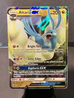 Pokemon TCG Altaria GX Dragon Majesty Set 2018 Full Art Holo Ultra Rare LP - Image 1