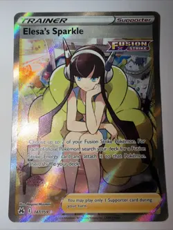Pokemon Sword & Shield Crown Zenith Elesa's Sparkle 147/159 Full Art Trainer - Image 1