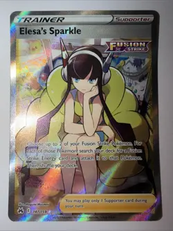 Pokemon Sword & Shield Crown Zenith Elesa's Sparkle 147/159 Full Art Trainer - Image 2
