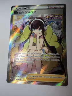 Pokemon Sword & Shield Crown Zenith Elesa's Sparkle 147/159 Full Art Trainer - Image 3