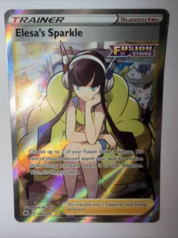 Pokemon Sword & Shield Crown Zenith Elesa's Sparkle 147/159 Full Art Trainer - Image 5