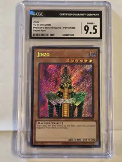 Jinzo PSV-EN000 CGC 9.5 MINT Yugioh Pharaoh's Servant 25th Anniversary (NOT PSA) - Image 1
