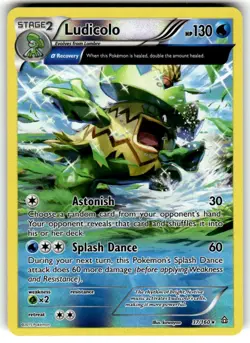 Ludicolo 37/160 Reverse Holo Rare XY Primal Clash Pokemon Card NM Near Mint - Image 1
